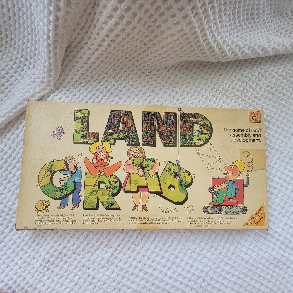 🎩Vintage Land Grab Board Game